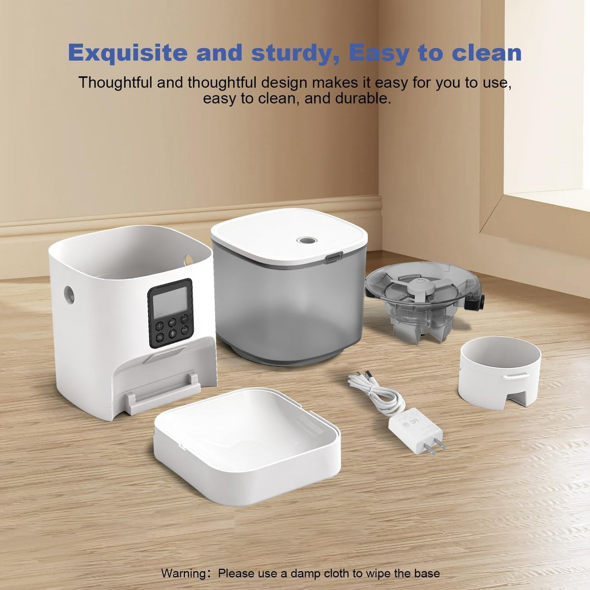 Automatic timed pet feeder 4 litre