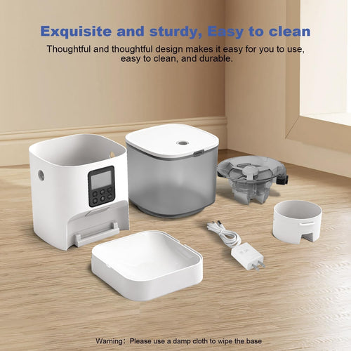 Automatic timed pet feeder 4 litre