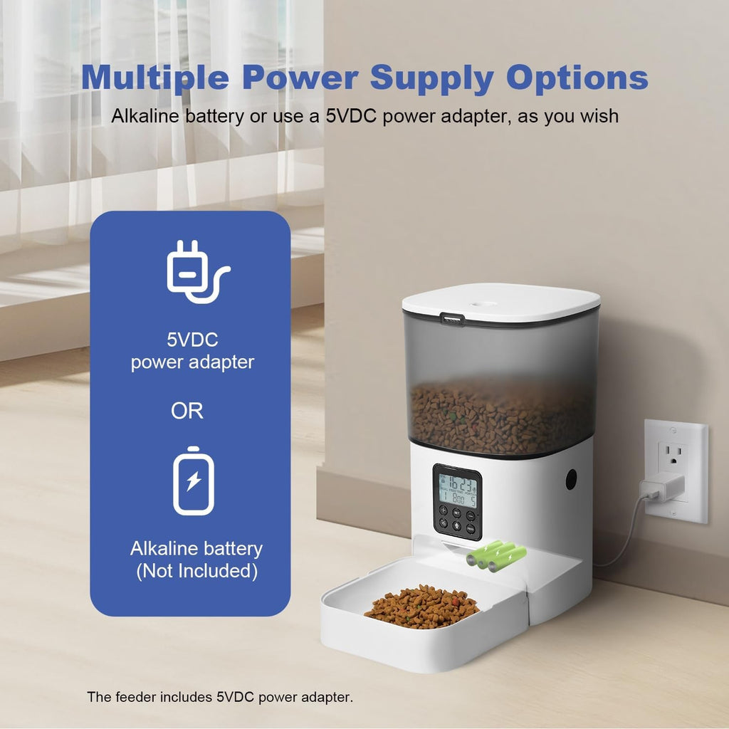 Automatic timed pet feeder 4 litre