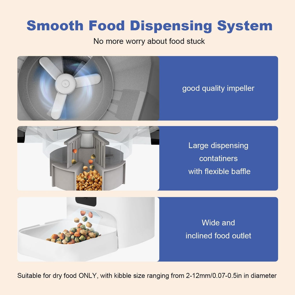 Automatic timed pet feeder 4 litre