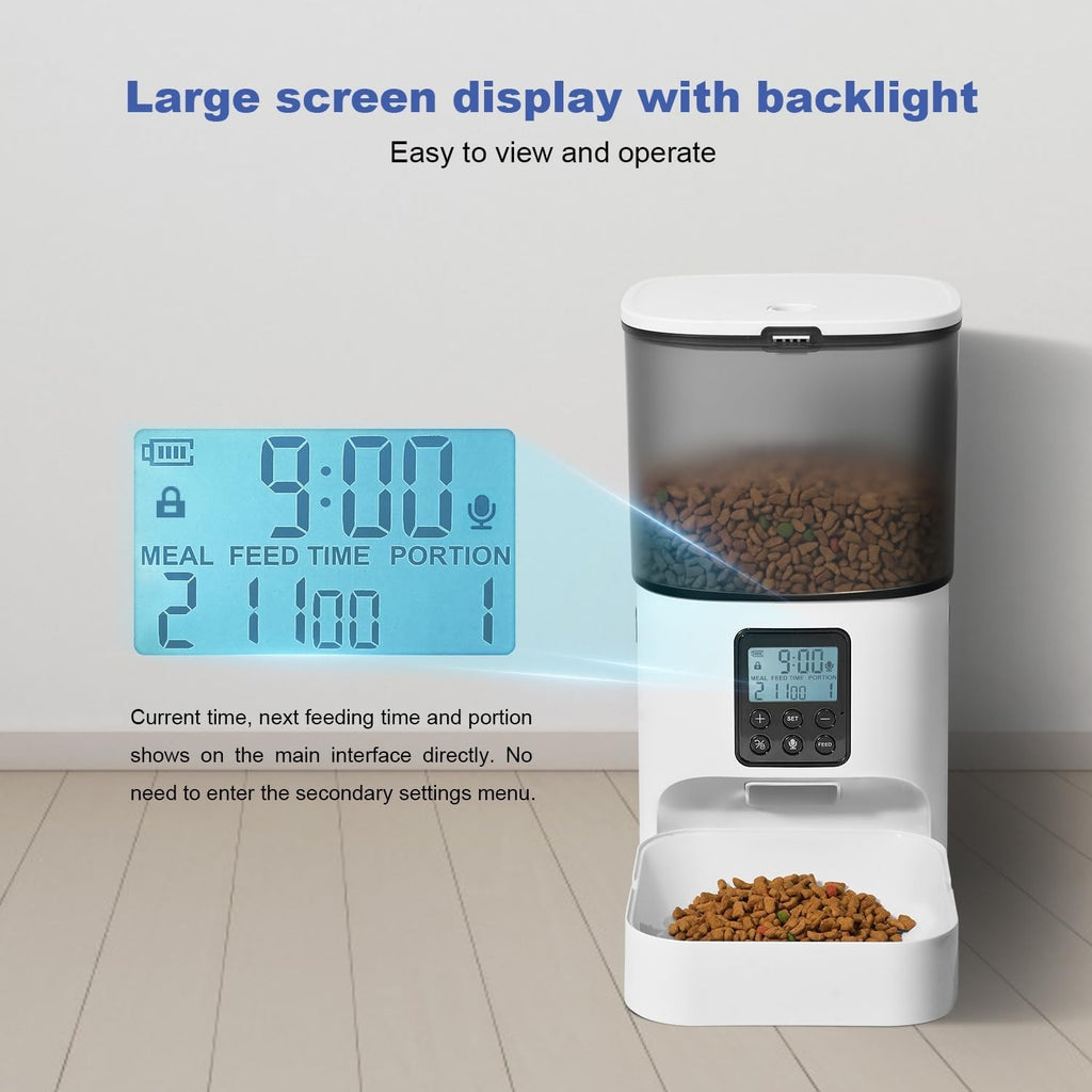 Automatic timed pet feeder 4 litre