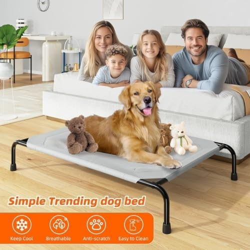 Elevated raised cooling dog cot