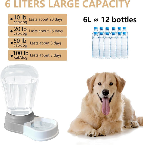 1.6 gallon gravity dog water dispenser