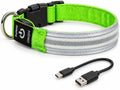 Rechargeable LED light-up dog collar