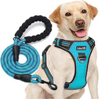 No-pull reflective dog harness