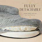 Orthopedic memory foam round dog bed