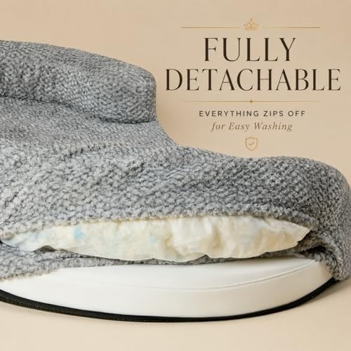 Orthopedic memory foam round dog bed