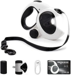 16ft retractable dog leash with LED light