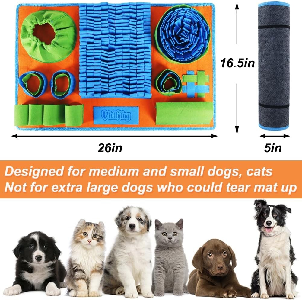Snuffle mat for dogs enrichment