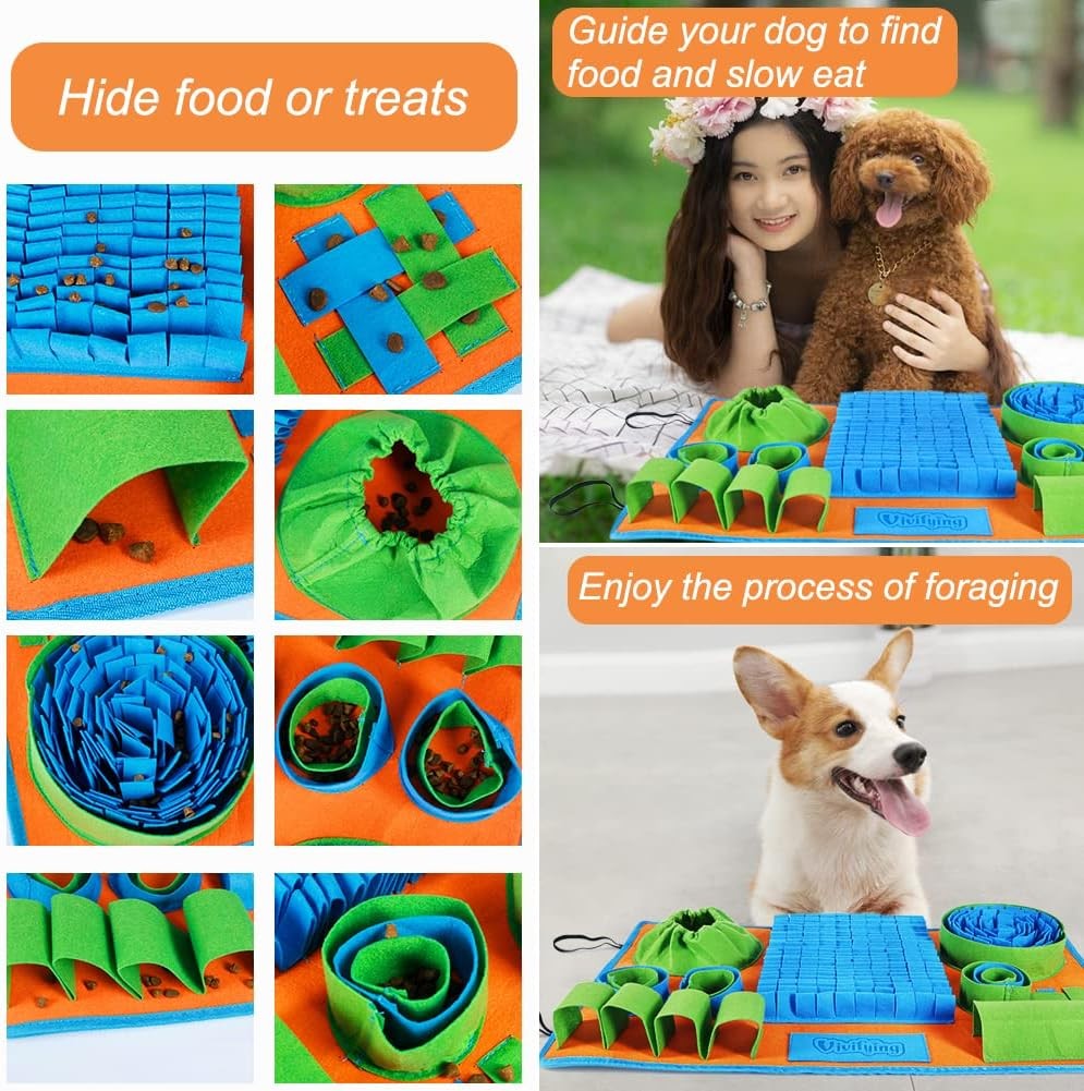 Snuffle mat for dogs enrichment