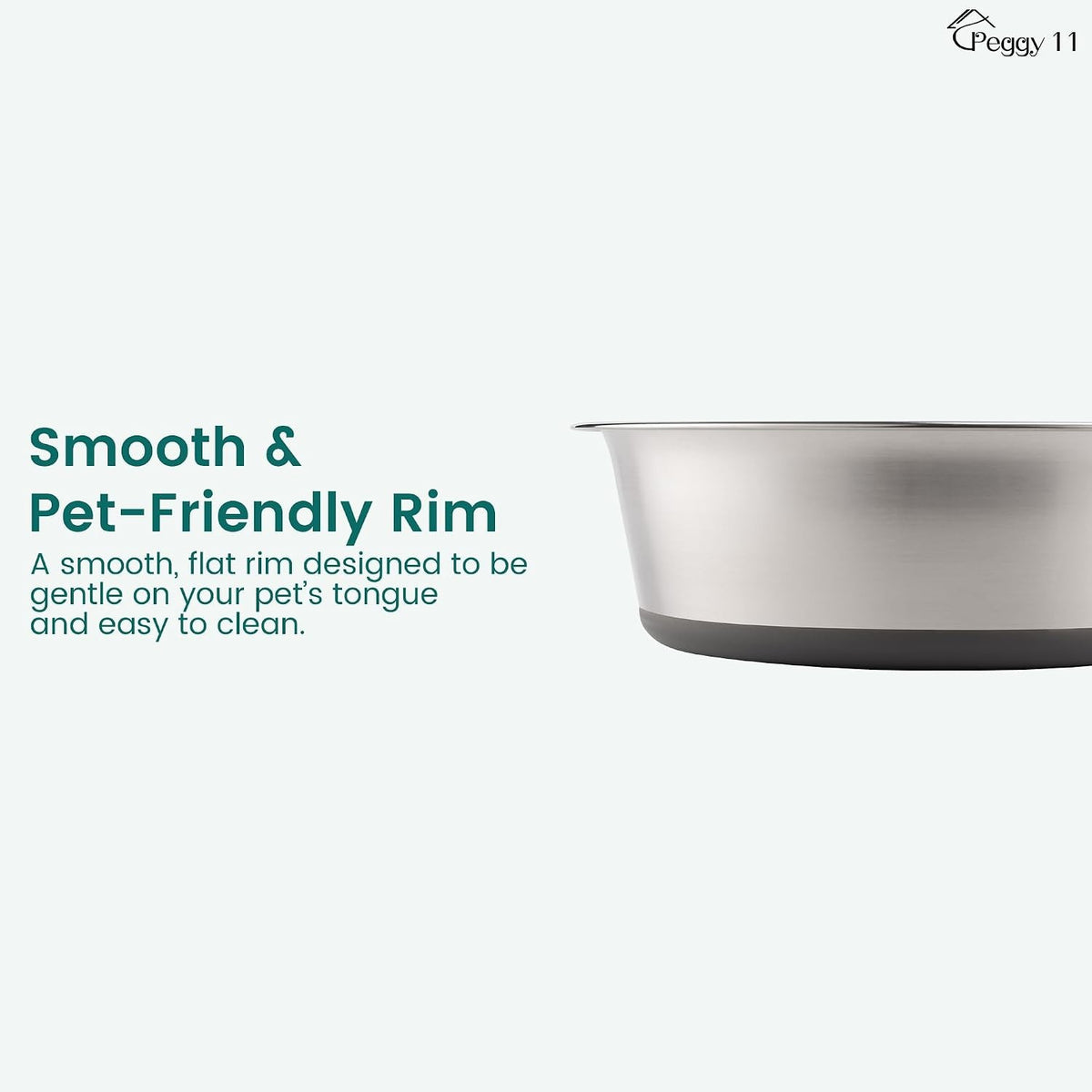 Stainless steel non-slip dog bowls set of 2